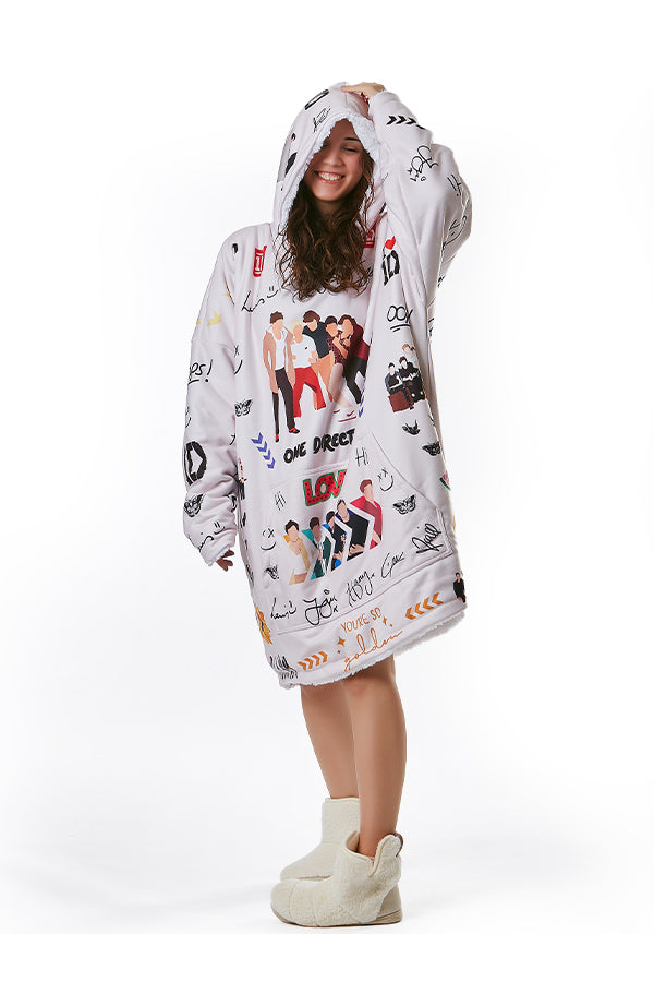 OVERSIZED 1D BLANKET HOODIE