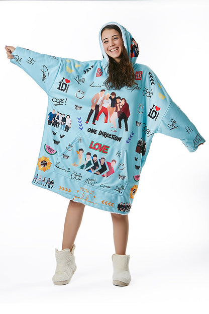 OVERSIZED 1D BLANKET HOODIE