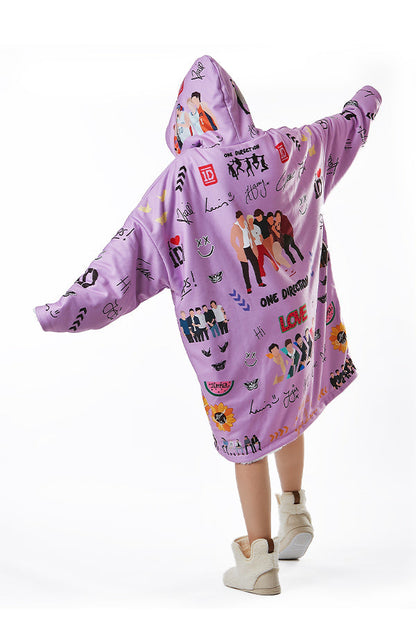 OVERSIZED 1D BLANKET HOODIE